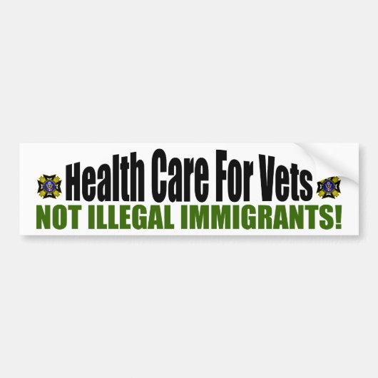 Gezondheidszorg voor veteranen bumpersticker (Voorkant)
