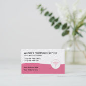 Gezondheidszorg voor vrouwen Medische Kantoor Visitekaartje (Staand voorkant)