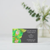 Gezondheidszorg voor vrouwen: moderne orchidee blo visitekaartje (Staand voorkant)