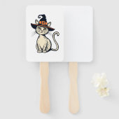 Gezondheidszorg Whiskers Een Spooky Verpleegkundig Handwaaier (Voorkant en achterkant)