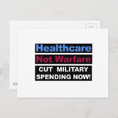 Gezondheidszorg zonder oorlogvoering briefkaart (Voorkant / Achterkant)