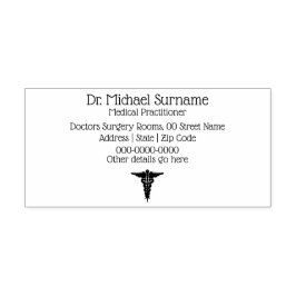 Gezondheidszorgprofessionals artsen DIY caduceus Zelfinktende Stempel