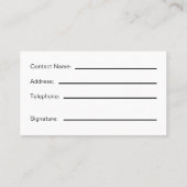 Gezondheidszorgrichtlijn Visitekaartje (Achterkant)