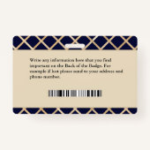 Gezondheidszorgverzekeraar ID-identificatiekaart A Badge (Achterkant)