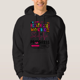 Gezondheidszorgwerkers in wording Toekomstige verp Hoodie