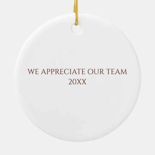 Gezondheidszorgziekenhuis Custom Floral Keramisch Ornament (Achterkant)