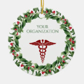 Gezondheidszorgziekenhuis Custom Holiday Keramisch Ornament (Voorkant)