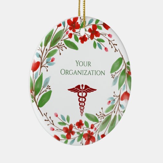 Gezondheidszorgziekenhuis Custom Holiday Keramisch Ornament (Rechts)