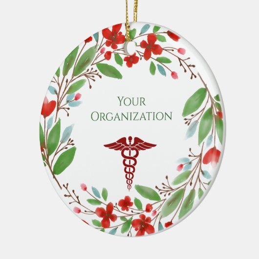 Gezondheidszorgziekenhuis Custom Holiday Keramisch Ornament (Links)
