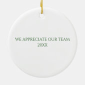 Gezondheidszorgziekenhuis Custom Holiday Keramisch Ornament (Achterkant)