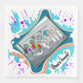 Gezonken door verrassing | Verjaardag etentje serv Servet