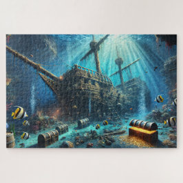 Gezonken Piratenschip Scheepswrak Nautilische Diep Legpuzzel