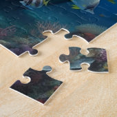 Gezonken schip en school vissen legpuzzel (Zijkant)