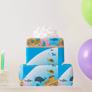 Gezonken Schip En Vis Cadeaupapier