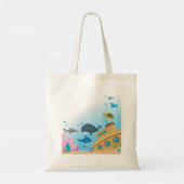 Gezonken Schip En Vis Tote Bag (Achterkant)