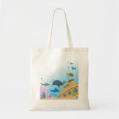 Gezonken Schip En Vis Tote Bag (Voorkant)