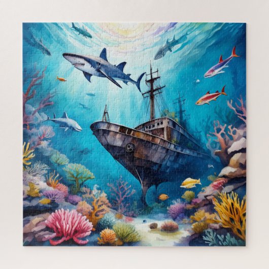 Gezonken Schip Legpuzzel (Verticaal)