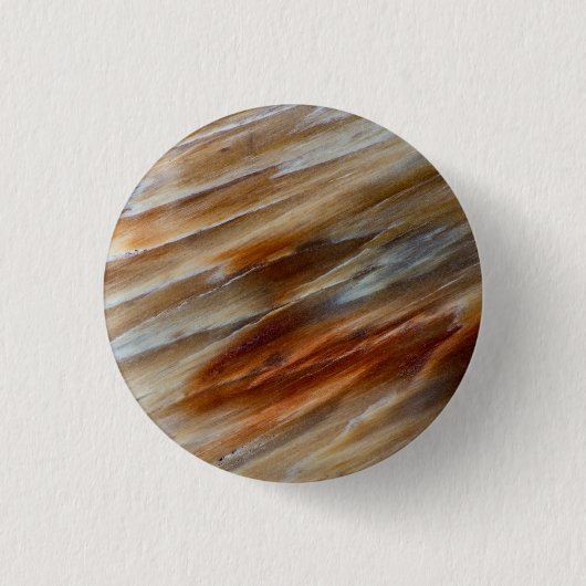 Gezonken versteend hout ronde button 3,2 cm (Voorkant)
