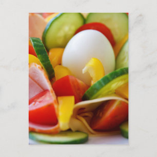 Gezont vegan ontbijt briefkaart