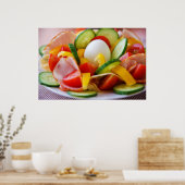 Gezont vegan ontbijt poster (Keuken)