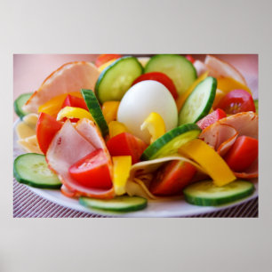 Gezont vegan ontbijt poster