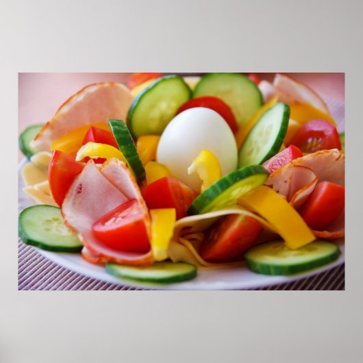 Gezont vegan ontbijt poster (Voorkant)
