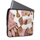 Gezouten karamel ontwerp laptop sleeve (Voorkant Rechts)