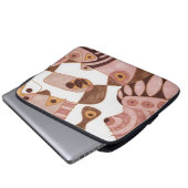 Gezouten karamel ontwerp laptop sleeve (Voorkant onderkant)