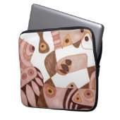 Gezouten karamel ontwerp laptop sleeve (Voorkant Links)