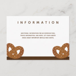 Gezouten krakelingen Bruiloft Wit Bruin Info Informatiekaartje