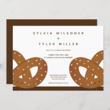 Gezouten krakelingen Illustratie Bruiloft Wit Brui