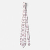 Gezouten Pretzel Twist Roze Stropdas (Voorkant)