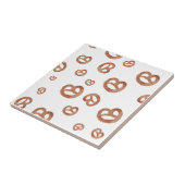Gezouten Zachte Waterverf Pretzel Naadloos Patroon Tegeltje (Zijkant)