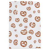 Gezouten Zachte Waterverf Pretzel Patroon Medium Cadeauzakje (Voorkant)