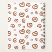 Gezouten Zachte Waterverf Pretzel Pattern Bakery Planner (Achterkant)