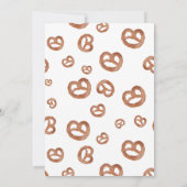 Gezouten Zachte Waterverf Pretzel Verjaardagsfeest Kaart (Achterkant)