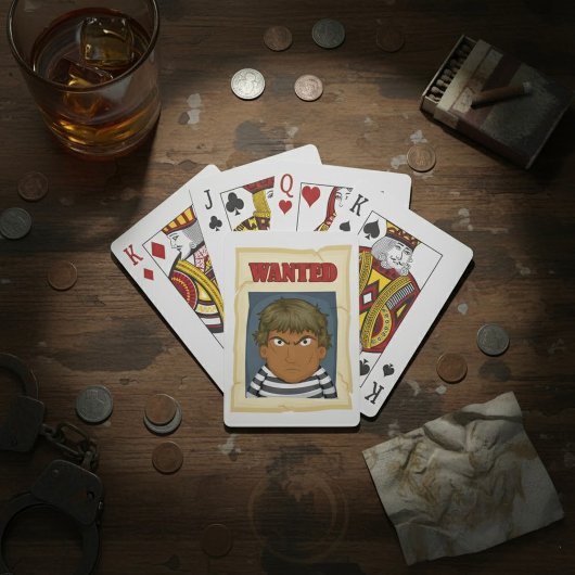Gezuchte Persoon Pokerkaarten