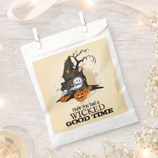 Gezwieerd goed-tijd Halloween Hauned House Bedankzakje (Geknipt)