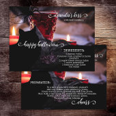 Gezwoerd cocktail Recipe Halloween Briefkaart