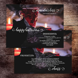 Gezwoerd cocktail Recipe Halloween Briefkaart