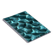 Gezwollen blauw groen Blauwgroen Notitieboek (Rechterzijde)