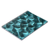 Gezwollen blauw groen Blauwgroen Notitieboek (Linkerzijde)