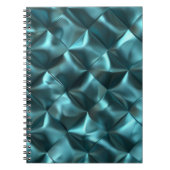 Gezwollen blauw groen Blauwgroen Notitieboek (Voorkant)