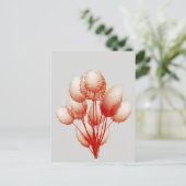 gezwollen bloemen briefkaart (Staand voorkant)