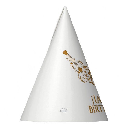 Gezwollen gitaren Birthday Feesthoedjes (Links)