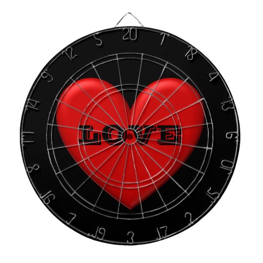 Gezwollen Hart Dartbord (Voorkant)