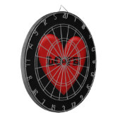 Gezwollen Hart Dartbord (Voorkant Links)