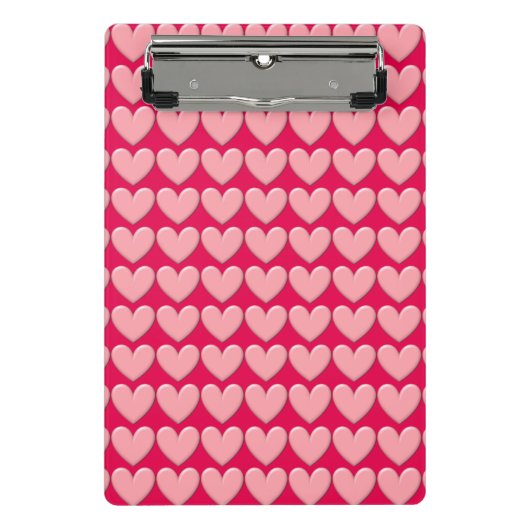 Gezwollen Hart Mini Klembord (Voorkant)