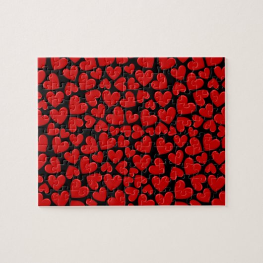 Gezwollen Harten Legpuzzel (Horizontaal)