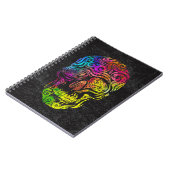 Gezwollen schedel (kleur) notitieboek (Linkerzijde)